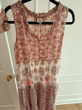 hyacinth house pink embroidery eliza midi dress Hyacinth House